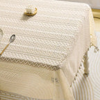 Nappe Beige Vintage en Dentelle