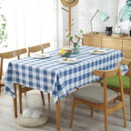Nappe Bleu Rectangulaire Design à Carreaux