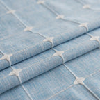 Nappe Bleu Rectangulaire avec Motif à Carreaux