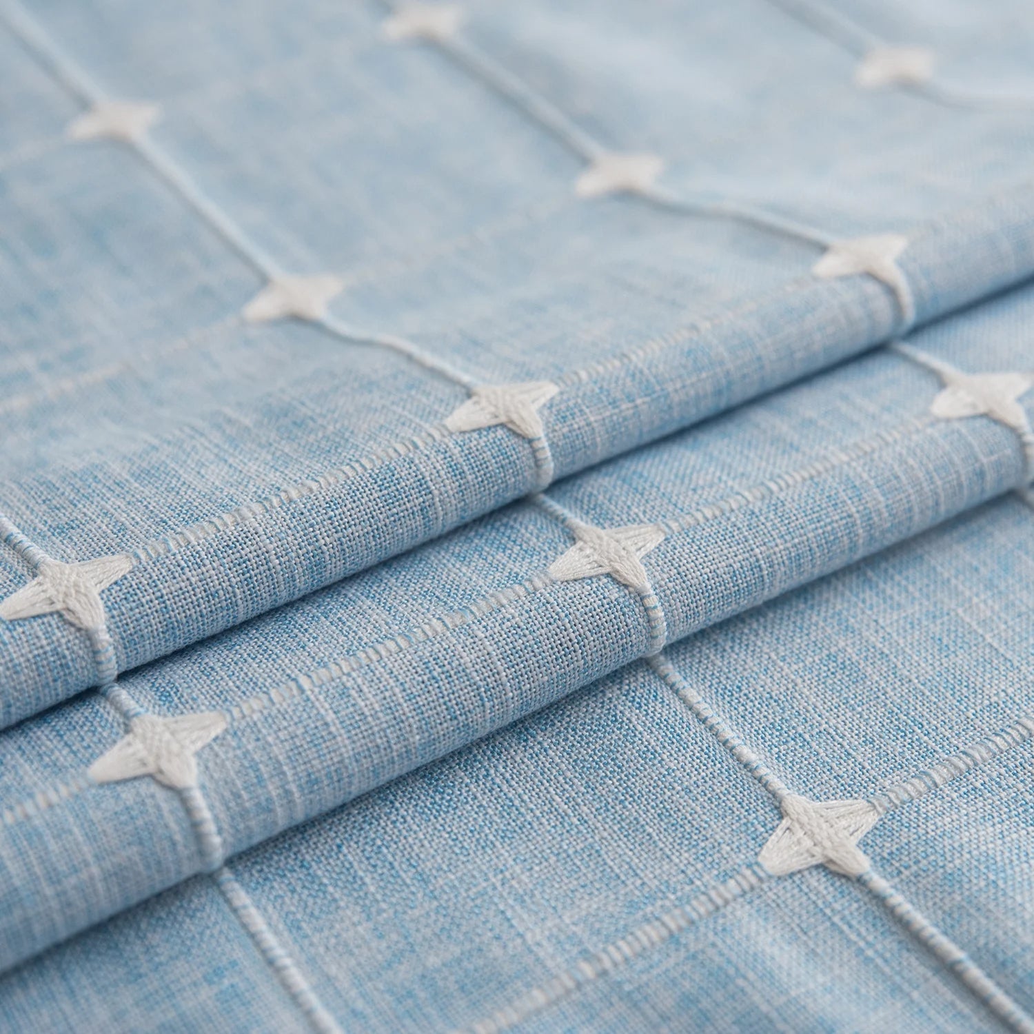 Nappe Bleu Rectangulaire avec Motif à Carreaux