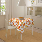 Nappe Carrée Style Automnal avec Motif Citrouille