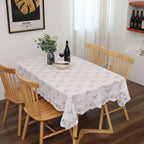 Nappe Coton Rectangulaire avec Motif Floral