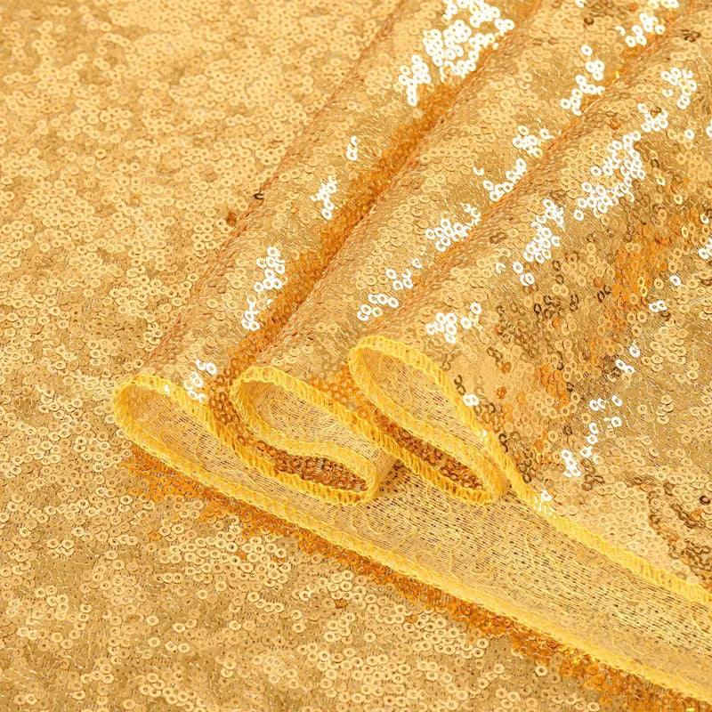 Nappe Doree Élégante à Paillettes