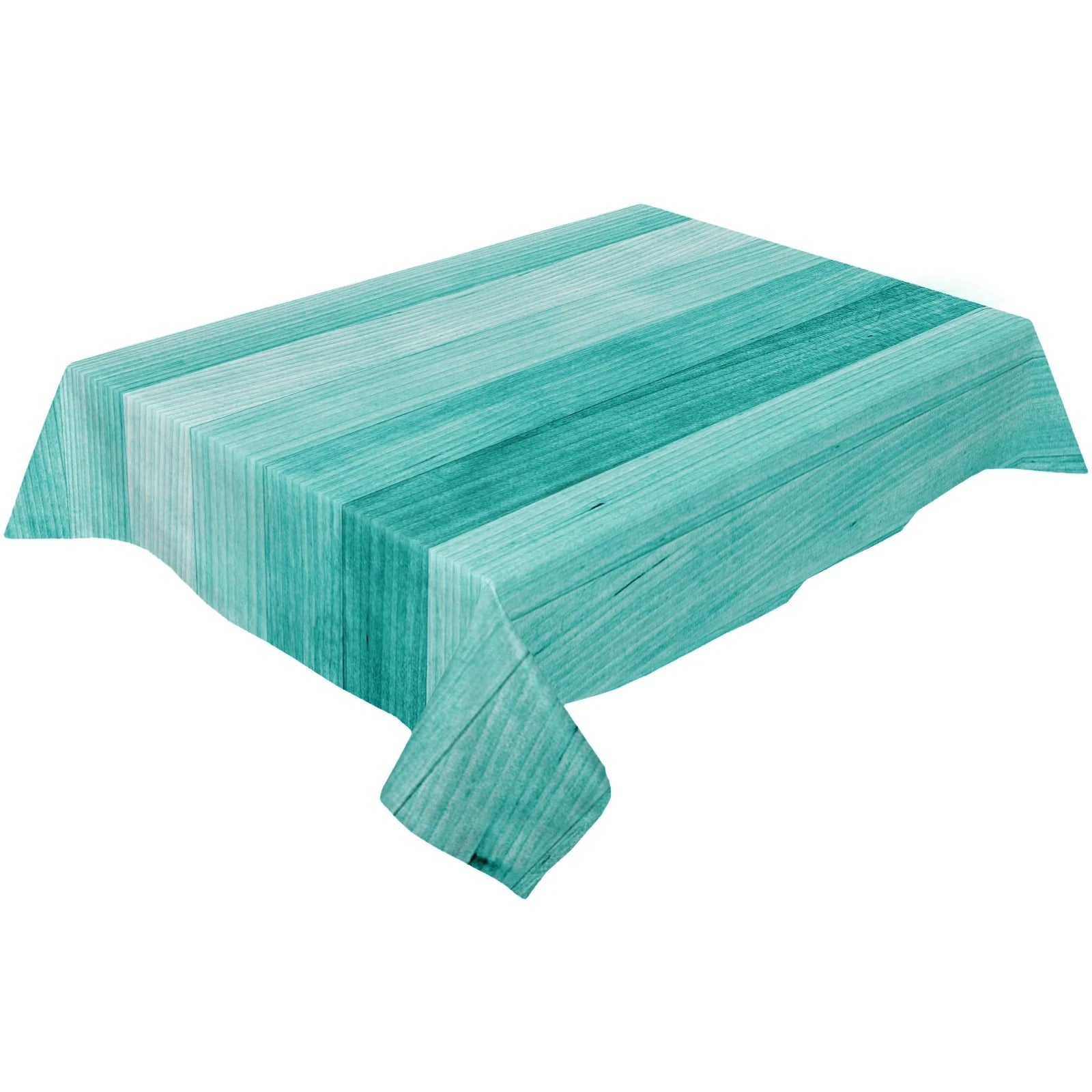 Nappe en Plastique Rectangulaire Bleue Turquoise