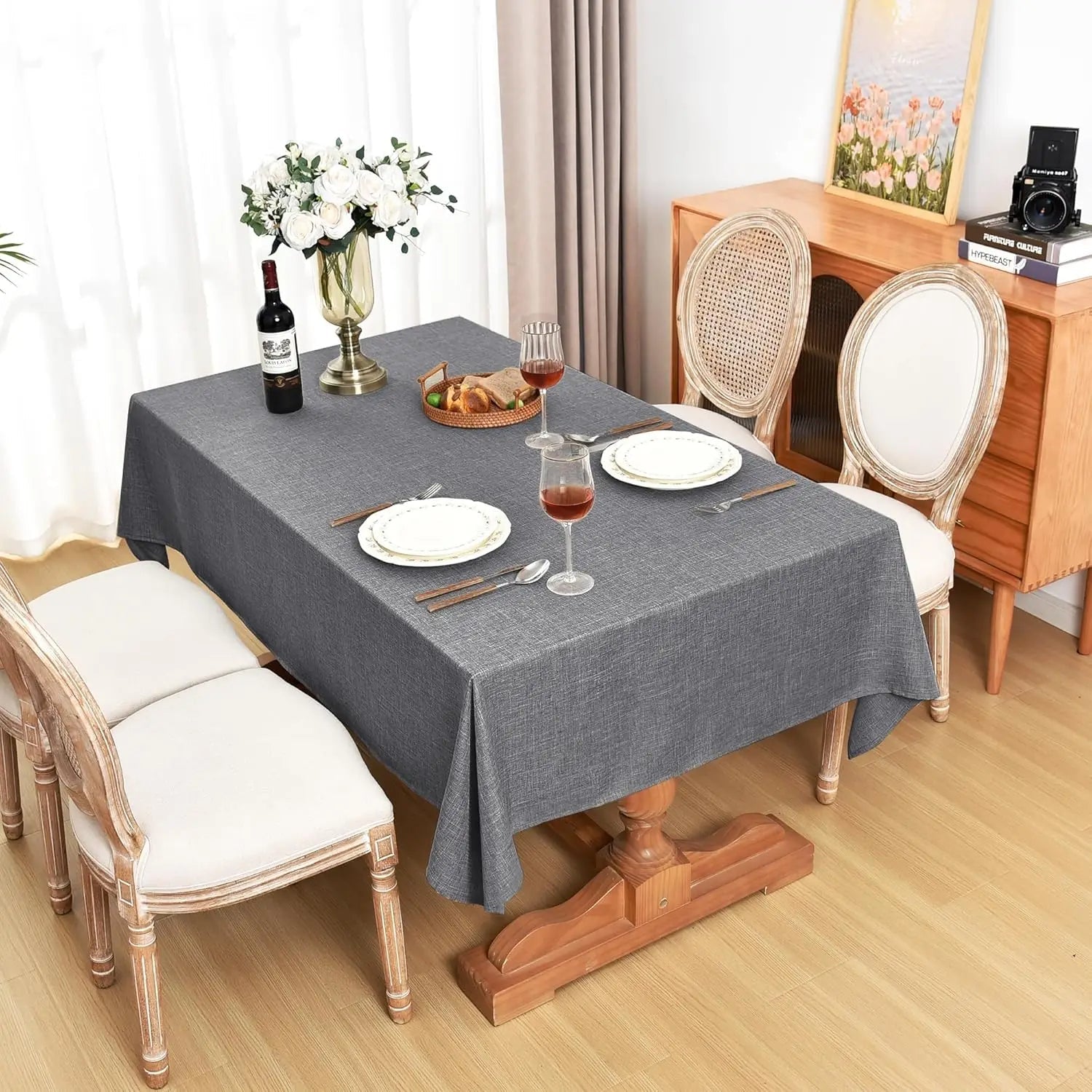 Nappe de Table Grise et Moderne