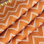 Nappe de Table Ovale Orange avec Motif Design