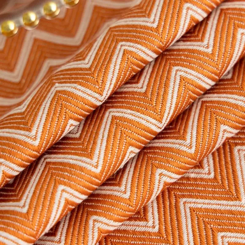 Nappe de Table Ovale Orange avec Motif Design