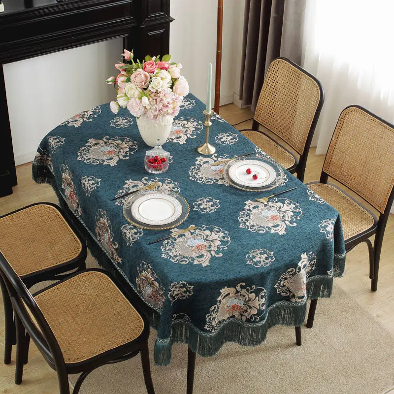 Nappe Table Ovale Tendance à Motif Original