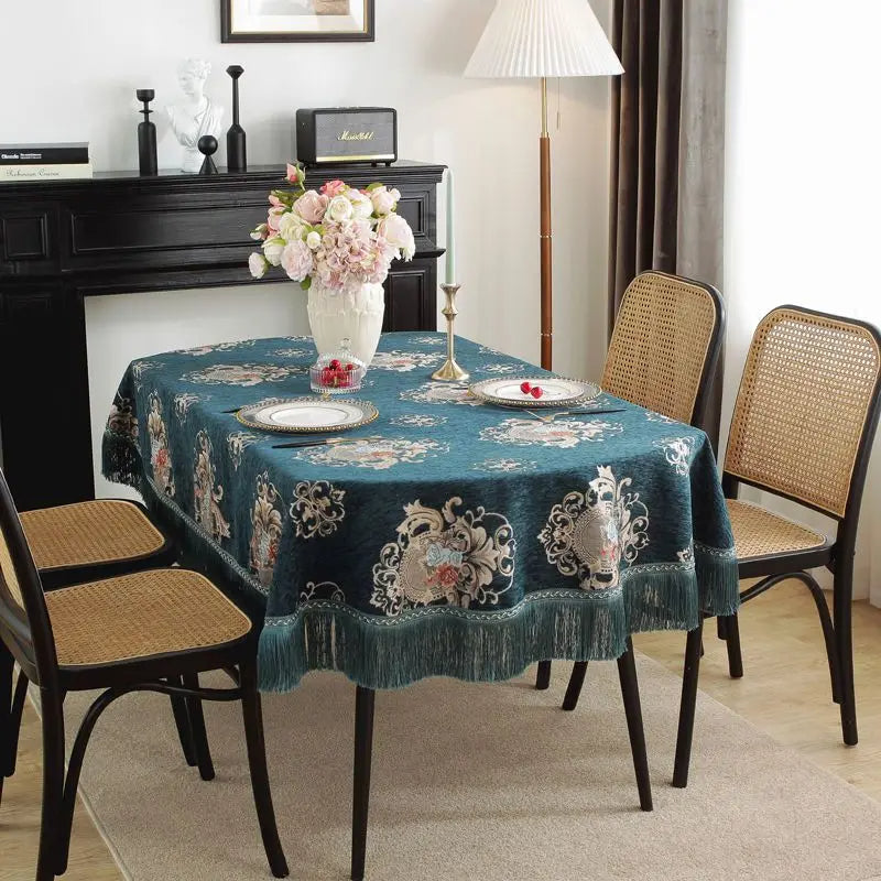 Nappe Table Ovale Tendance à Motif Original