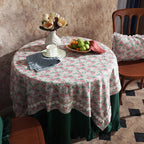 Nappe Table Rose de Style Pastoral à Fleurs
