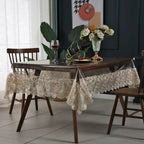 Nappe de Table Transparente avec Dentelle