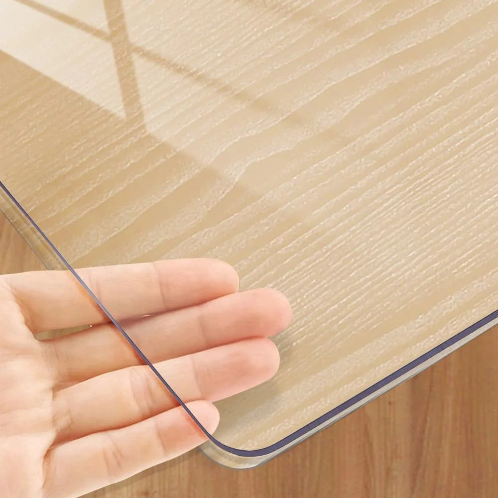 Nappe de Table Transparente Épaisse et Résistante