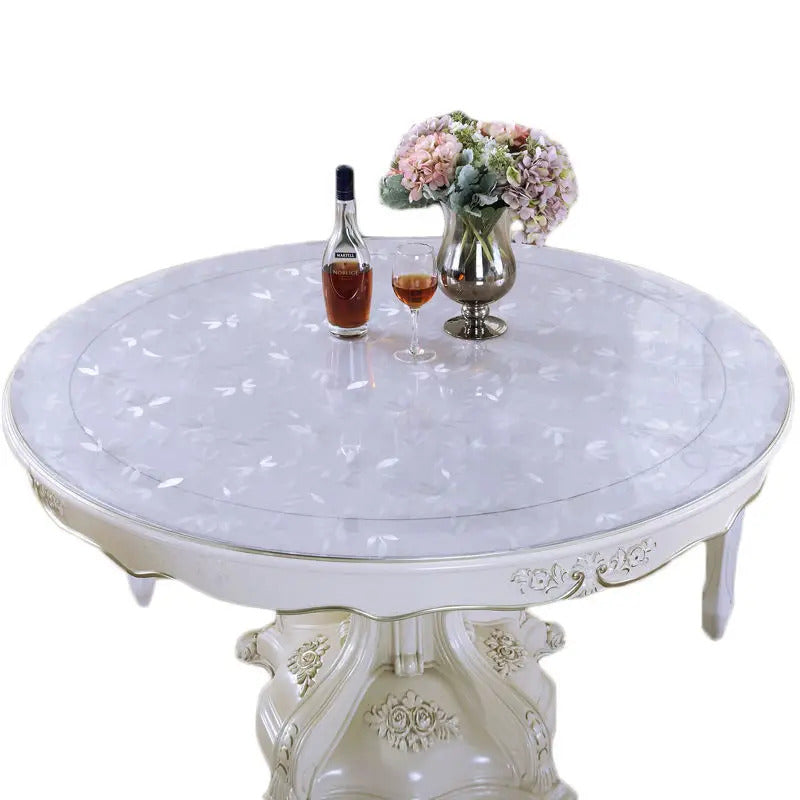 Nappe de Table Transparente Ronde Résistante