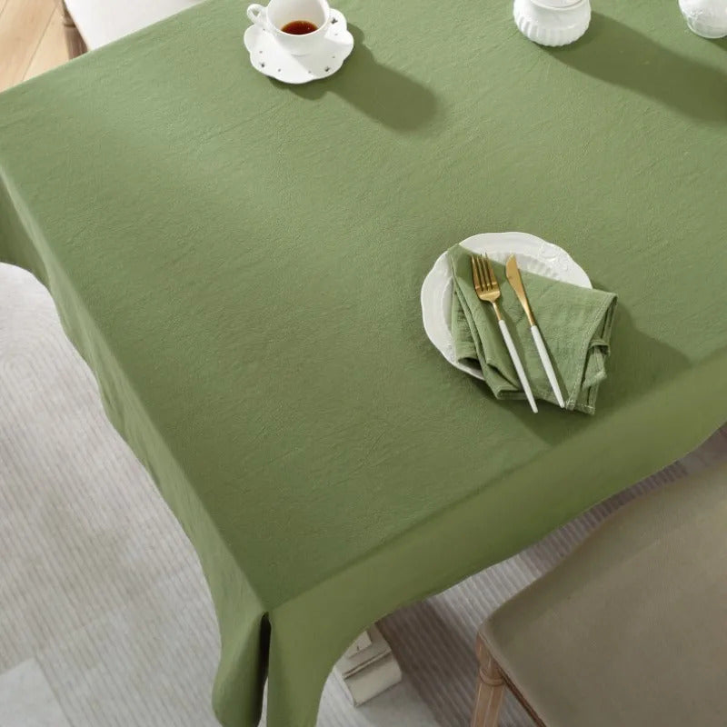 Nappe Verte Carrée Chic et Élégante