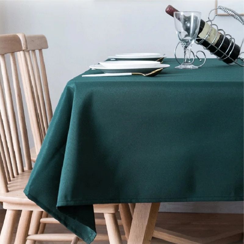 Nappe Verte Solide et Durable au Tissu Doux