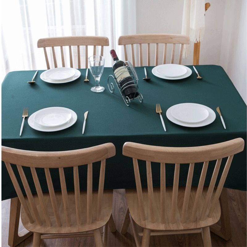Nappe Verte Solide et Durable au Tissu Doux