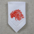 Serviette de Table avec Corail Brodé